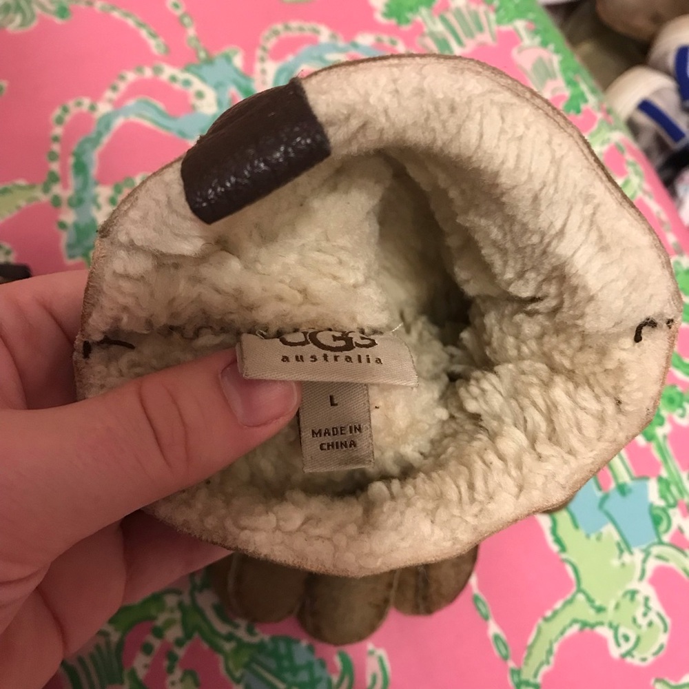 Ugg Tenney Shearling Gloves Size Large - image 5